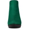 imageAllegra K Womens Round Toe Block Heels Chelsea Ankle BootsEmerald Green