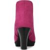 imageAllegra K Womens Round Toe Block Heels Chelsea Ankle BootsHot Pink
