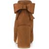imageAllegra K Womens Round Toe Bow Decor Chunky Heel Ankle BootsBrown