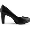 imageAllegra K Womens Round Toe Chunky Heel Platform PumpsBlack
