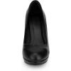 imageAllegra K Womens Round Toe Chunky Heel Platform PumpsBlack