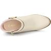 imageAllegra K Womens Round Toe Circle Buckle Chunky Heels Ankle BootsBeige