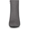 imageAllegra K Womens Round Toe Side Zip Chunky Heel Ankle BootsGrey