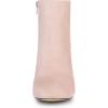 imageAllegra K Womens Round Toe Side Zip Chunky Heel Ankle BootsPink