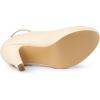 imageAllegra K Womens Round Toe Stiletto Heels Ankle Strap PumpsBeige
