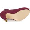 imageAllegra K Womens Round Toe Stiletto Heels Ankle Strap PumpsBurgundy