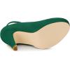 imageAllegra K Womens Round Toe Stiletto Heels Ankle Strap PumpsGreen