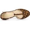 imageAllegra K Womens Rounded Toe Stiletto Heel TStrap Dress Leopard Pumps 10 M US