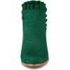 imageAllegra K Womens Ruffle Block Heel Ankle BootsDark Green
