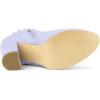 imageAllegra K Womens Ruffle Block Heel Ankle BootsPurple