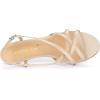imageAllegra K Womens Slingback Strappy Kitten Heel Heels SandalsBeige