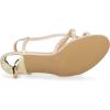 imageAllegra K Womens Slingback Strappy Kitten Heel Heels SandalsBeige