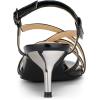 imageAllegra K Womens Slingback Strappy Kitten Heel Heels SandalsBlack
