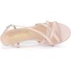 imageAllegra K Womens Slingback Strappy Kitten Heel Heels SandalsNude