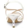 imageAllegra K Womens Slingback Strappy Kitten Heel Heels SandalsWhite