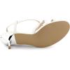 imageAllegra K Womens Slingback Strappy Kitten Heel Heels SandalsWhite