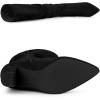 imageAllegra K Womens Slouch Pointed Toe Chunky Heel Knee High BootsBlack