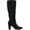 imageAllegra K Womens Slouch Pointed Toe Chunky Heel Knee High BootsBlack