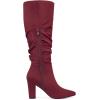 imageAllegra K Womens Slouch Pointed Toe Chunky Heel Knee High BootsBurgundy