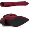 imageAllegra K Womens Slouch Pointed Toe Chunky Heel Knee High BootsBurgundy