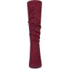 imageAllegra K Womens Slouch Pointed Toe Chunky Heel Knee High BootsBurgundy