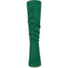imageAllegra K Womens Slouch Pointed Toe Chunky Heel Knee High BootsGreen