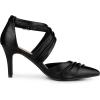 imageAllegra K Womens Slouches Cross Strap Pointed Toe Stiletto Heels PumpsBlack