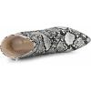 imageAllegra K Womens Snakeskin Print Boots Halloween Costumes Chunky High Heels Ankle BootsBlack White