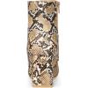 imageAllegra K Womens Snakeskin Print Boots Halloween Costumes Chunky High Heels Ankle BootsBrown Snake