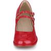 imageAllegra K Womens Square Toe Ankle Strap Block Heels Mary Janes Pumps ShoesRed