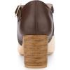 imageAllegra K Womens Square Toe Mary Jane Chunky Heels Dress ShoesBeige