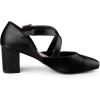 imageAllegra K Womens Square Toe Mary Jane Chunky Heels Dress ShoesBlack