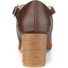 imageAllegra K Womens Square Toe Mary Jane Chunky Heels Dress ShoesBrown