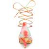imageAllegra K Womens Strappy Tie Dye Heels Lace Up Kitten Heel SandalsOrange