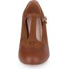 imageAllegra K Womens TStrap Mary Jane Ankle Strap Block Heels PumpsBrown
