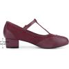 imageAllegra K Womens TStrap Mary Jane Ankle Strap Block Heels PumpsBurgundy