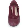 imageAllegra K Womens TStrap Mary Jane Ankle Strap Block Heels PumpsBurgundy