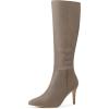 imageAllegra K Womens Pointed Toe Stiletto Heels Knee High BootTaupe