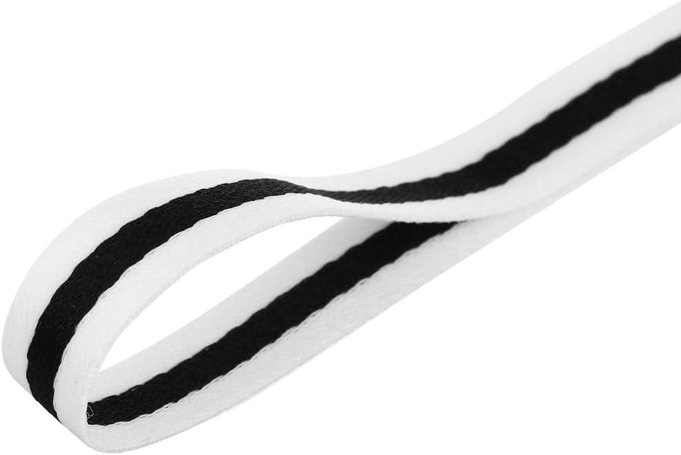imageAllegra K Colorful Color Block Stripe Wide Shoe Strings Flat Shoelaces for Sneakers 2 PairsWhiteblackwhite