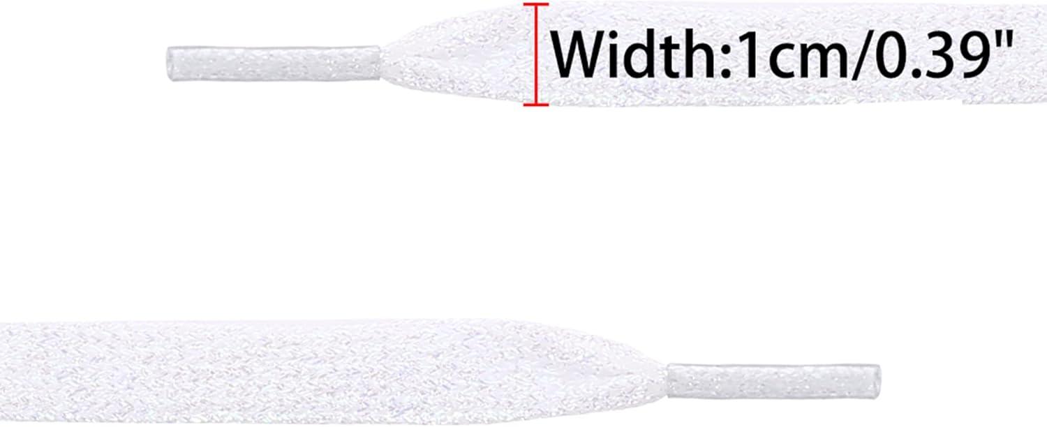 imageAllegra K Glitter Sparkling Flat Shoelace Shoe Laces for Sneakers Shiny Shoes StringsPurple