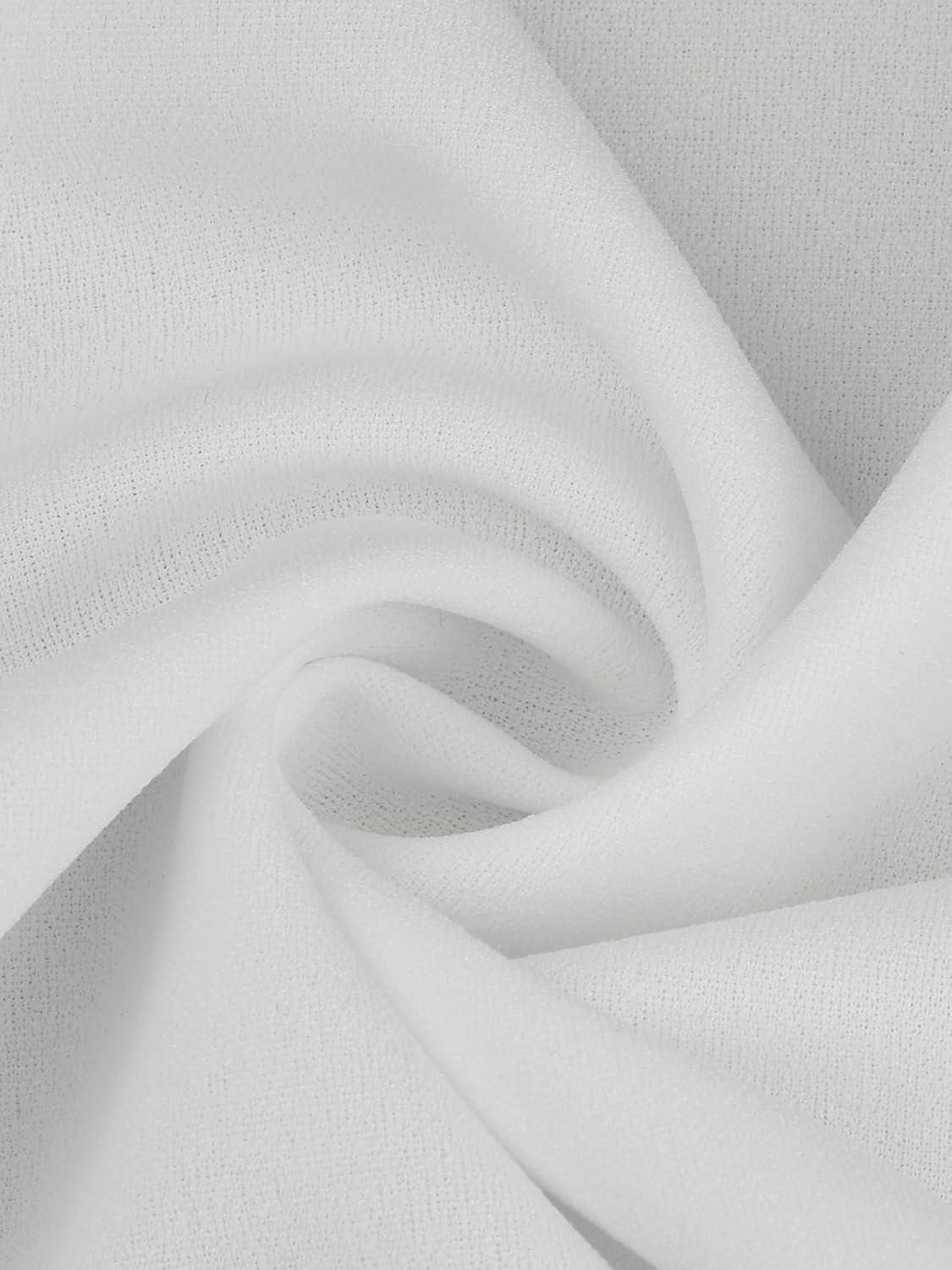 imageAllegra K Lace Shrug for Women 34 Sleeve Open Front Work Office Cropped Sheer Cardigan Formal Bolero JacketsWhite