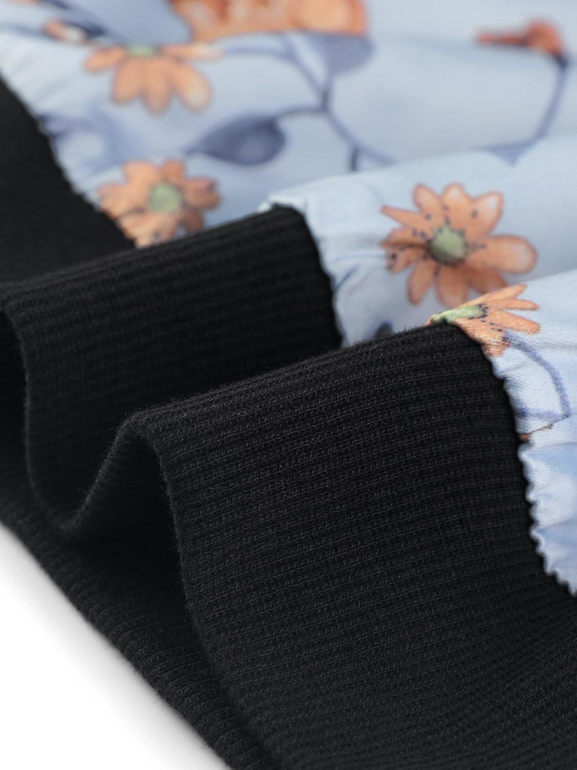 imageAllegra K Womens Bomber Jacket Satin Long Sleeve Zipper Floral Print Casual Fall Coat with Pocket Winter OutwearSky Blue