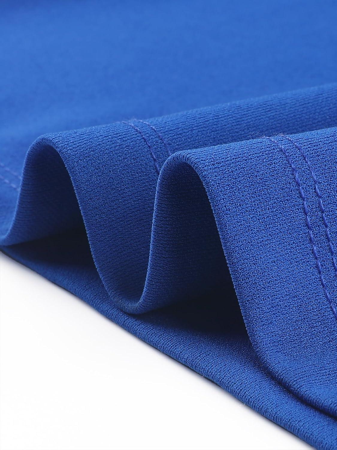 imageAllegra K Womens Peter Pan Collar Shirt Vintage 1950s Solid Short Sleeve BlouseRoyal Blue