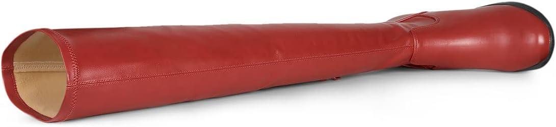 imageAllegra K Womens Platform Wedge Chunky Heels Over the Knee Thigh High BootsRed