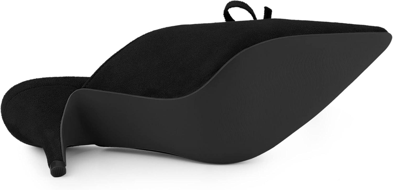 imageAllegra K Womens Pointed Toe Mid Slides Heel MulesBlack