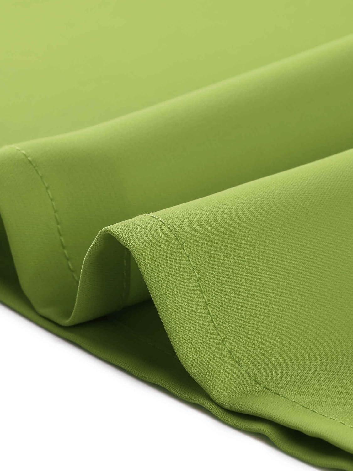 imageAllegra K Work Blouses for Women Stand Collar Long Sleeve Ruched Dressy Business Casual Work ShirtGreen