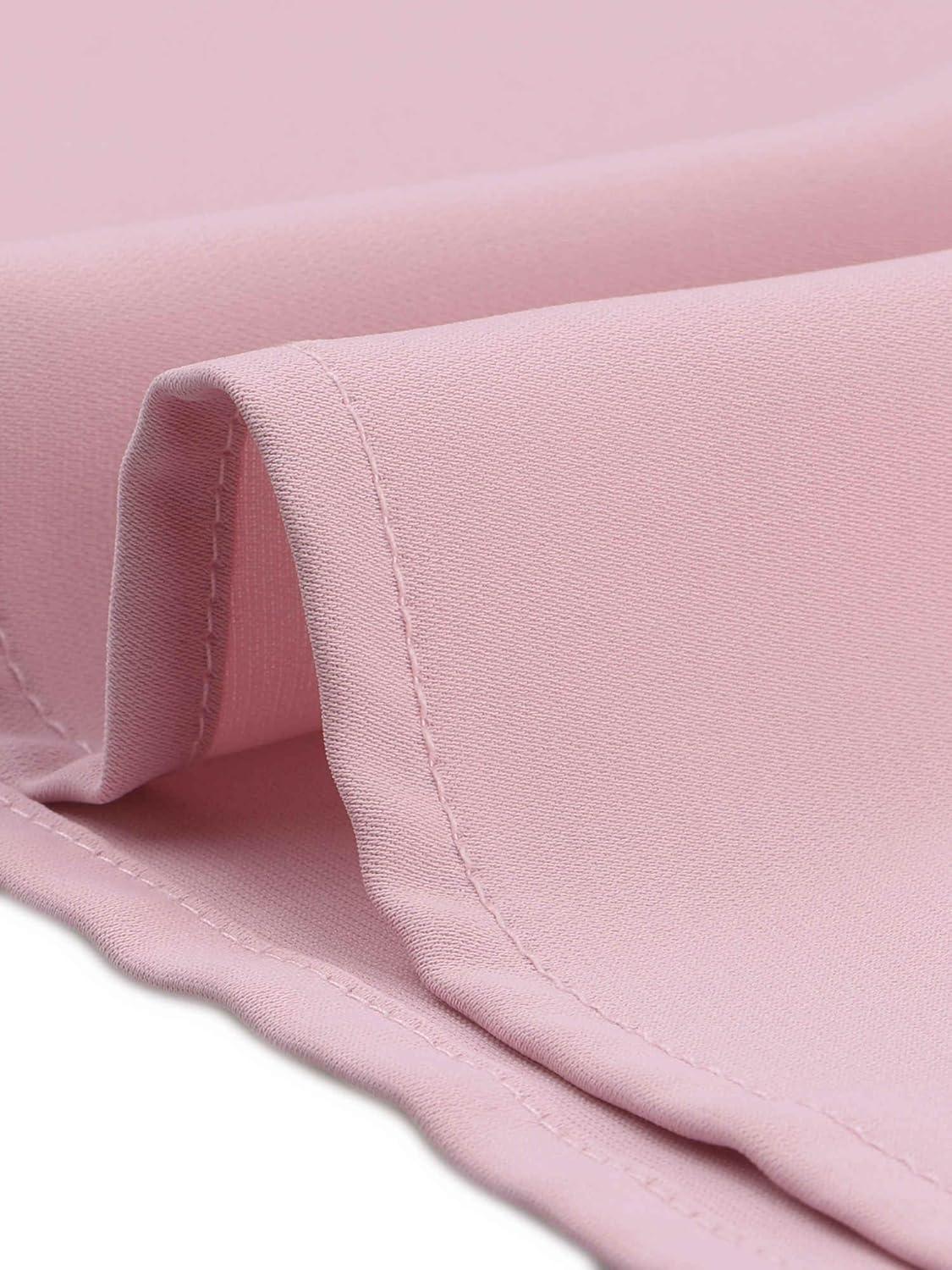 imageAllegra K Work Blouses for Women Stand Collar Long Sleeve Ruched Dressy Business Casual Work ShirtPink