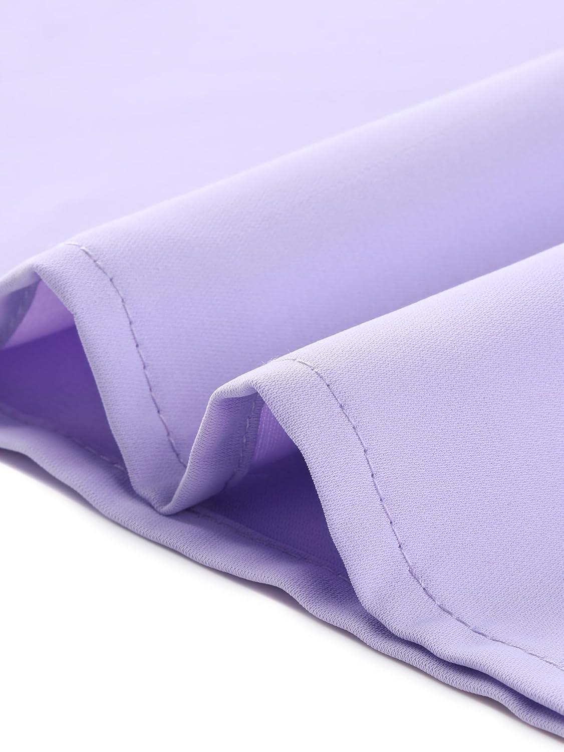 imageAllegra K Work Blouses for Women Stand Collar Long Sleeve Ruched Dressy Business Casual Work ShirtPurple