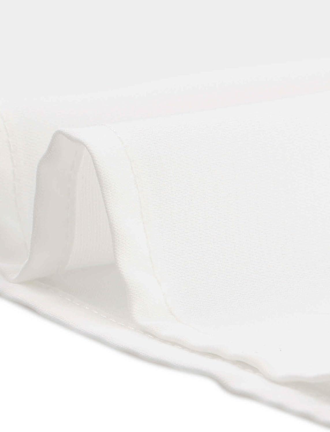 imageAllegra K Work Blouses for Women Stand Collar Long Sleeve Ruched Dressy Business Casual Work ShirtWhite