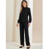 imageAllegra K Long Sleeve Work Tops for Womens Mock Neck Business Casual Blouses ShirtsBlack